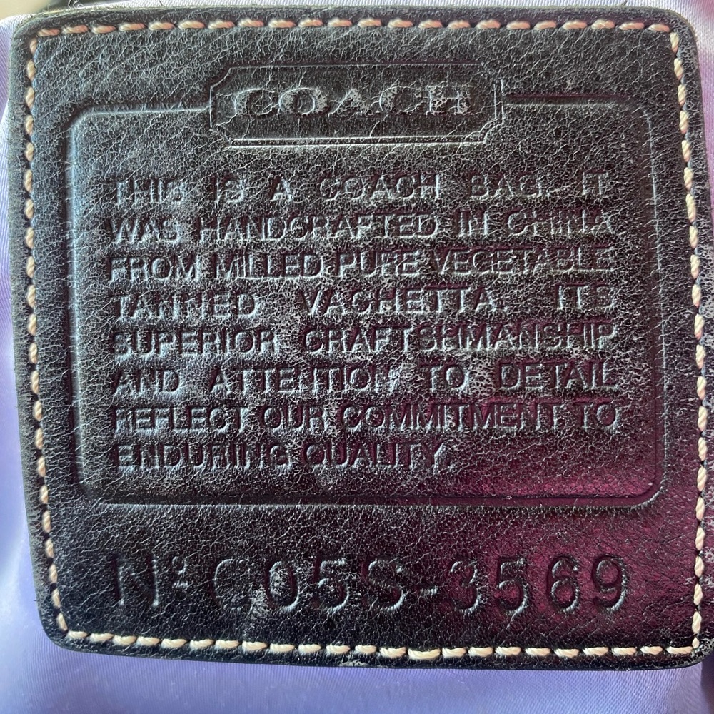 Like New Vintage Coach Daphne Shoulder Bag 3569 Black 🖤 - Picture 10 of 14